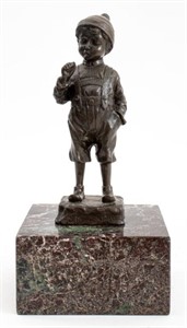 Julius Schmidt-Felling Bronze Sculpture of Boy