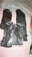 Collection of Four Pairs of Ladies Gloves Size 6.5