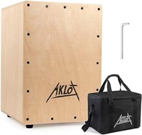 Aklot 10” Cajon Drum Compact Acoustic Jam Cajons B
