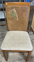 Wicker Back Wooden Chair. #OS. NO SHIPPING