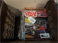 Milk Crate of Assorted Racing Magazines