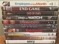 10 Lightly Used DVD's