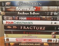 10 Lightly Used DVD's