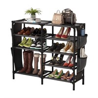 WF7207  Techvida Shoe Rack, 5-Tier Organizer, Blac