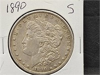 1890 Silver Morgan Dollar Coin