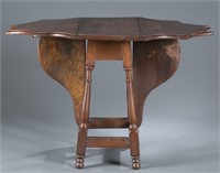 William and Mary butterfly drop leaf table.