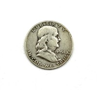 1951-D Franklin Half Dollar