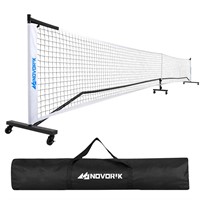 NOVORIK Portable Pickleball Net with Wheels, 22FT