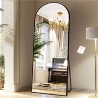 SE4509 Arched Full Length Mirror Black 65x25