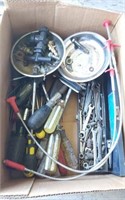 TOOL LOT- SCREWDRIVER- SMALL STRAIGHT WRENCHES