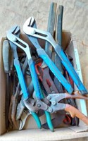 TOOL LOTS- ADJUSTABLE WRENCHES AND MORE- CONTENTS