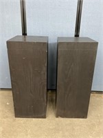 2 Wood Pedestals 18"x18”x44”