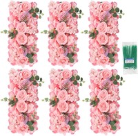 Artificial 6 Flower Wall Panel