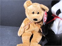 Three Bear Beanie Babies - Two with tags