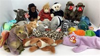 Exotic and jungle animal Beanie Babies: Monkeys,