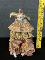 Vintage Jester Porcelain Doll