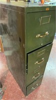 Vintage Steel Equipment 4 Drawer File Cabinet