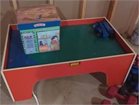 Brio play table and train set