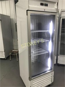 1 Door Glass Reach In Freezer - S/S