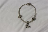 A Pandora Sterling Bracelet