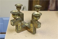 Vintage Chinese Two Parts Candle Holders