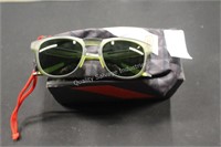 100% slent olive state gray green lens sunglasses