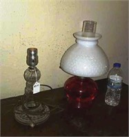 Kerosene Lamp w/ Shade & Vanity Lamp