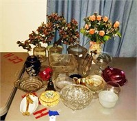 Glassware, Vases, Bowls & More