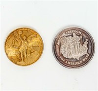 Coin 2 - 1 Oz Silver Rounds JM & 1985 - 1 onza