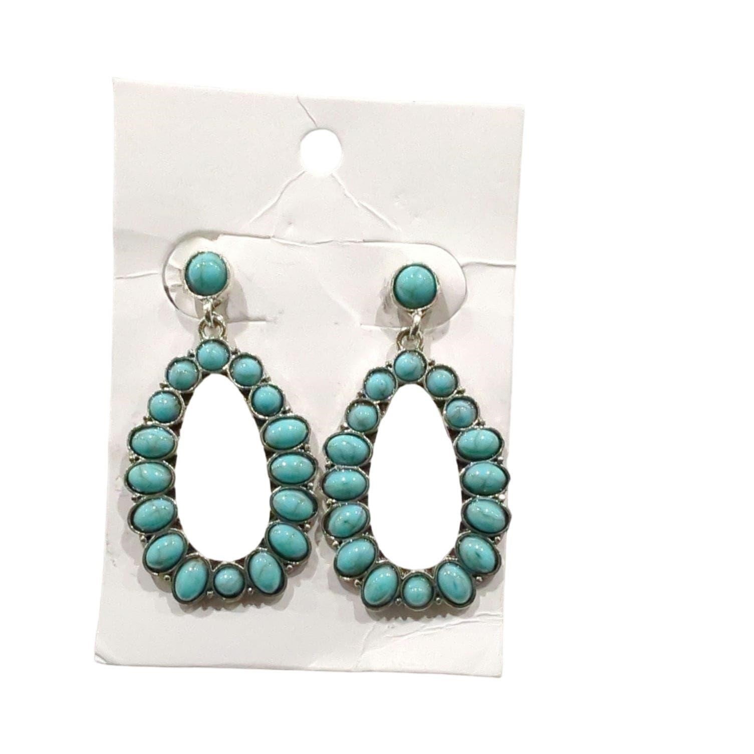 Bohemian turquoise earrings