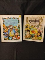 1960s Pop-Up Books Robin Hood, Alice in Wonderland