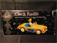 *Rare* 1995 Brown Hair Barbie 1962 Car Clock Radio