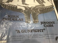 1971 movie poster, A Gunfight, Kirk Douglas and