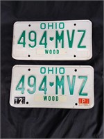 Ohio license plate lot 3
