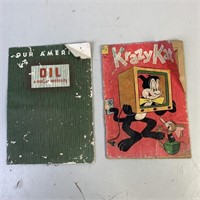 Vintage Krazy Kat Comic Book & Oil a Modern