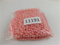 6mm Striped Beads - Baby Pink