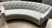 Curved sofa Needs Cleaning 
Upholstered and