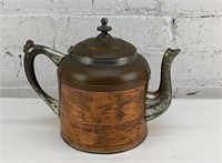 Ornate vintage metal  tea pot