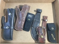 Assorted holsters & knife sheaths