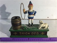 Trick Dog Cast iron Bank