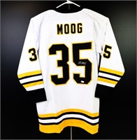 SIGNED ANDY MOOG BOSTON BRUINS JERSEY