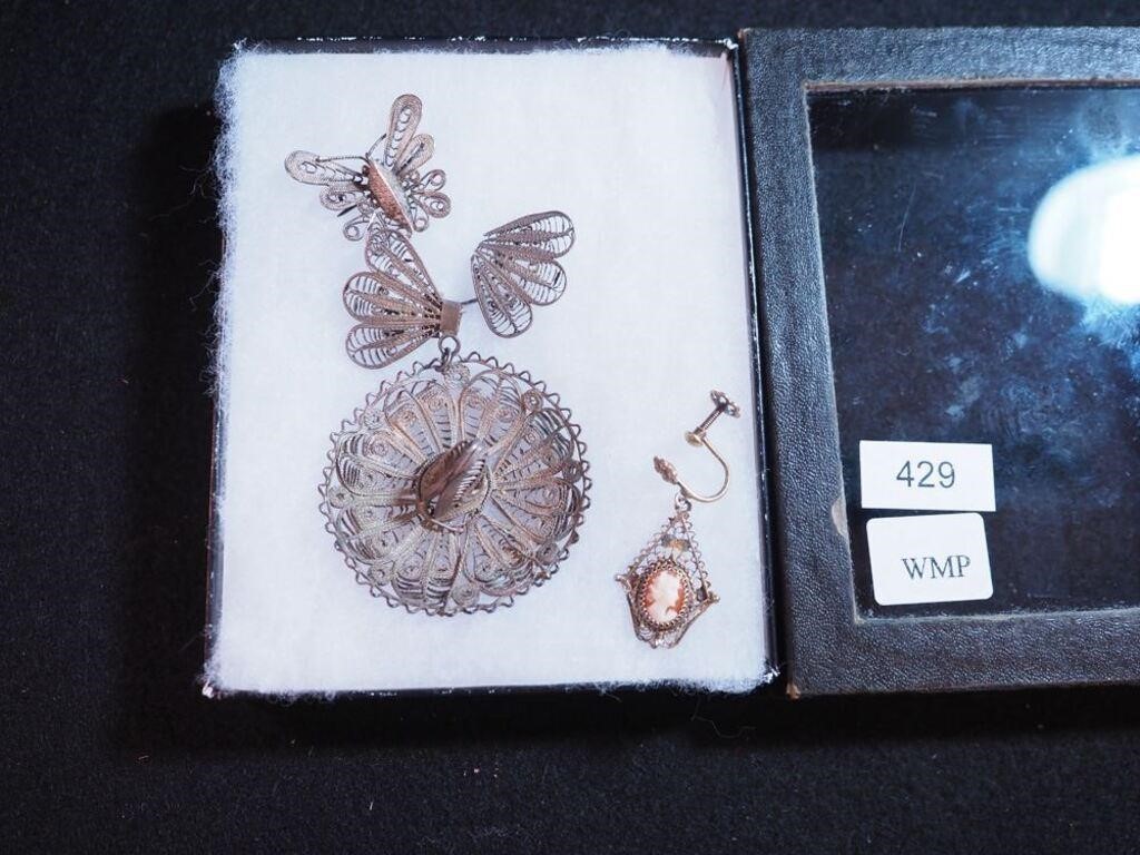 Butterfly pin marked Made in Cambodia 925,