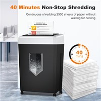 Bonsaii 15-Sheet Office Paper Shredder, 40 Mins H