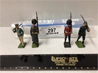 4 PRE WWI METAL TOY SOLDIERS