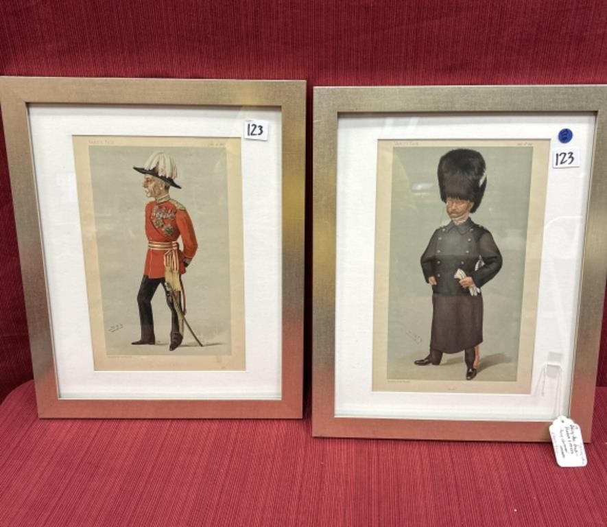 Vanity Fair signed “spy” print Framed and matted