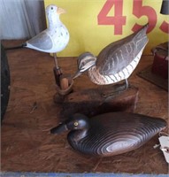 Miniature wooden carved Duck decoy, bird decoy