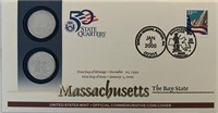 Massachusetts US Mint Commemorative Coin Cover
