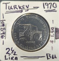 Uncirculated 1970 Turkish coin