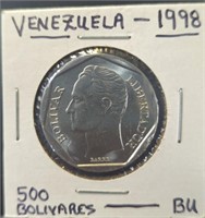 Uncirculated 1998, Venezuela coin