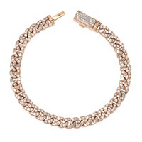 14K YELLOW GOLD 4.20CT DIAMOND BRACELENT